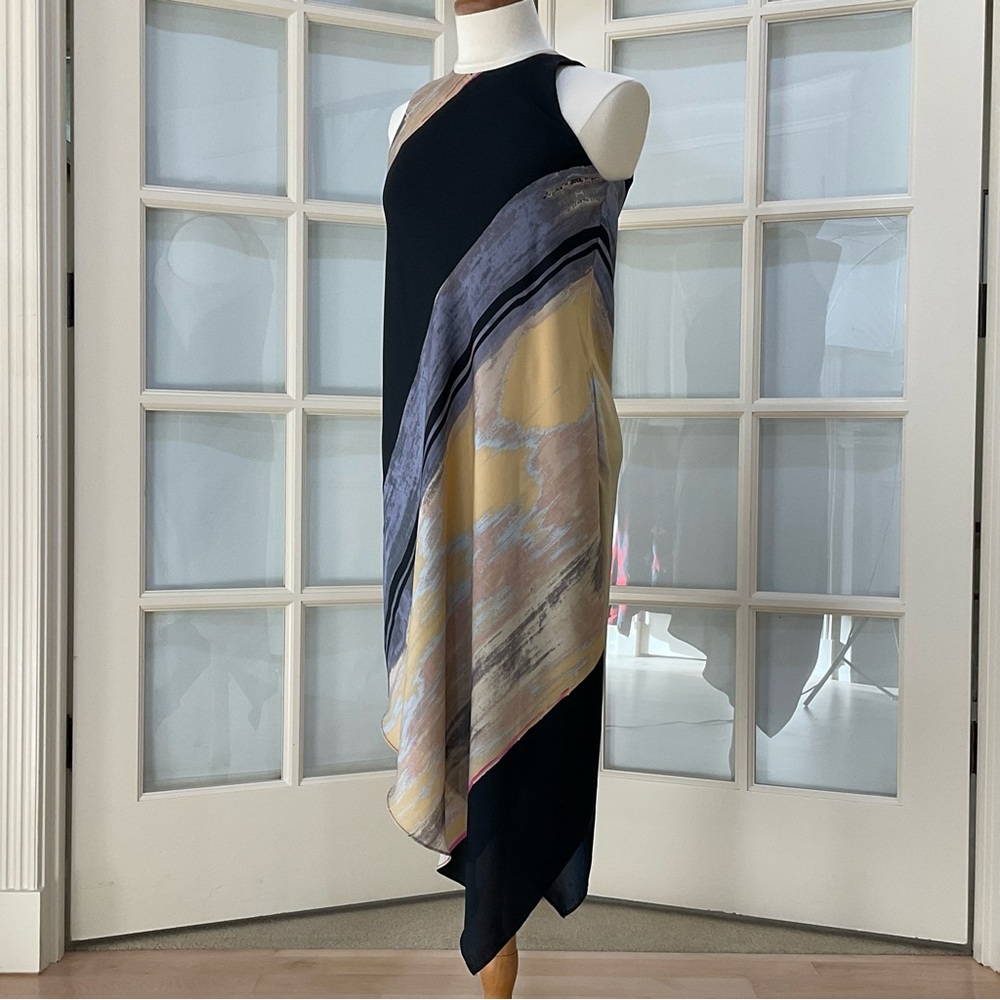 Rachel Rachel Roy Escapist Asymmetrical Sleeveless Dress Pockets S - Picture 4 of 15